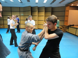 Master Shi Heng Yi shows aplications