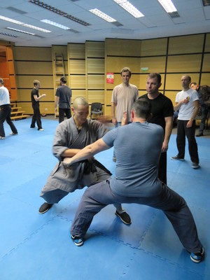 Master Shi Heng Yi shows aplications